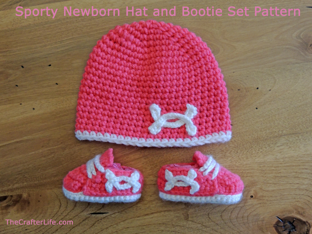 Crochet Bootie Hat Pattern