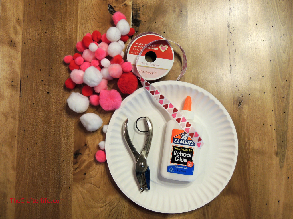 Paper Plate Heart Craft