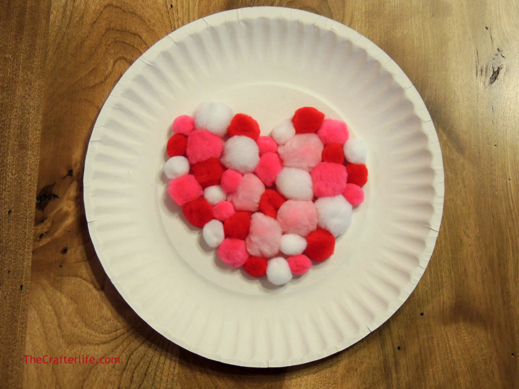 Paper Plate Heart Craft