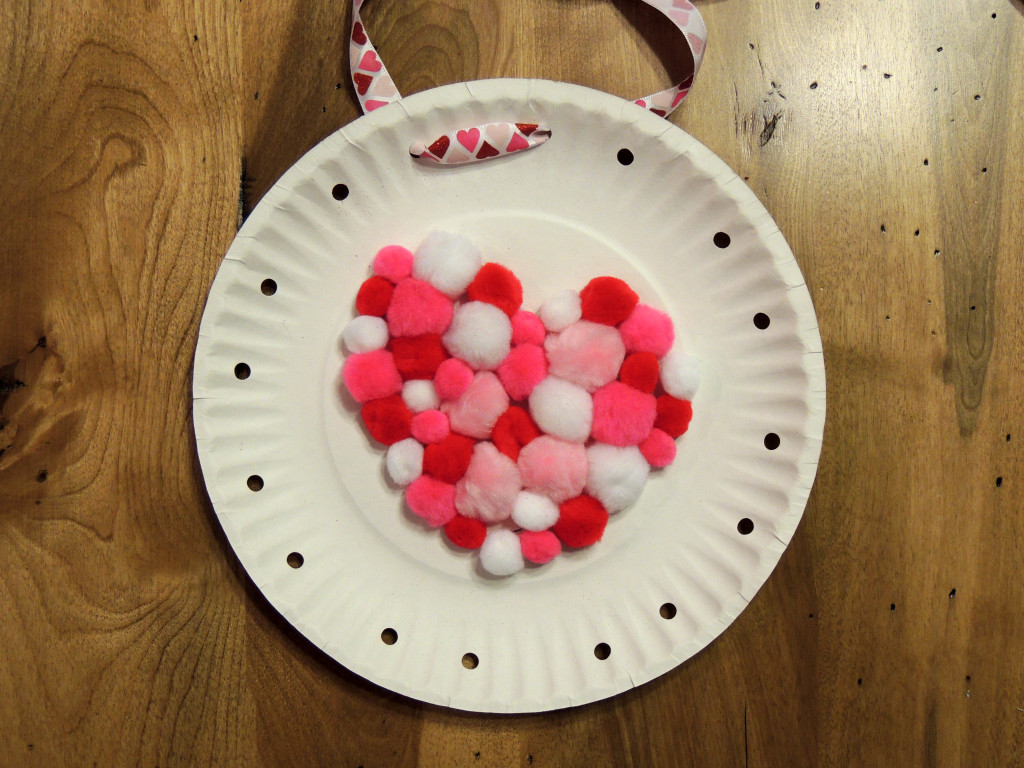 Paper Plate Heart Craft
