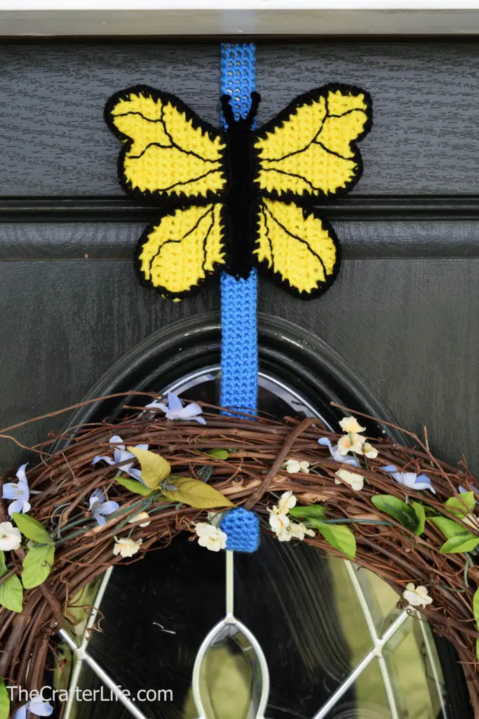 Butterfly Wreath Hanger Cover The Crafter Life
