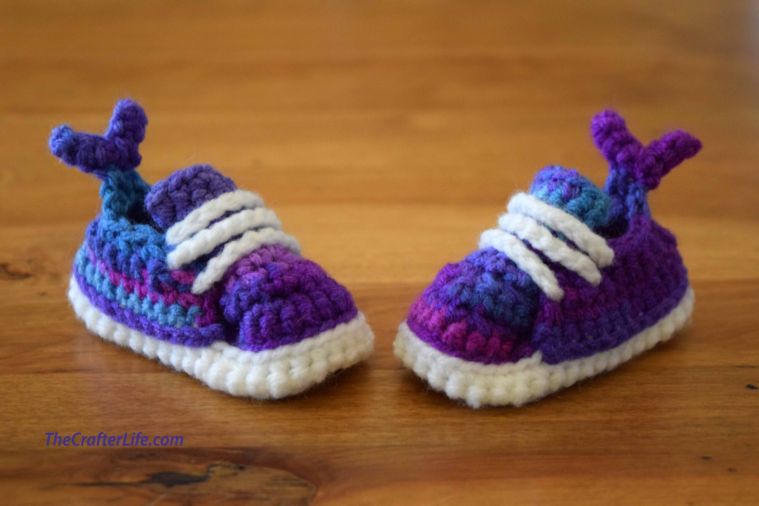 nike baby booties crochet pattern