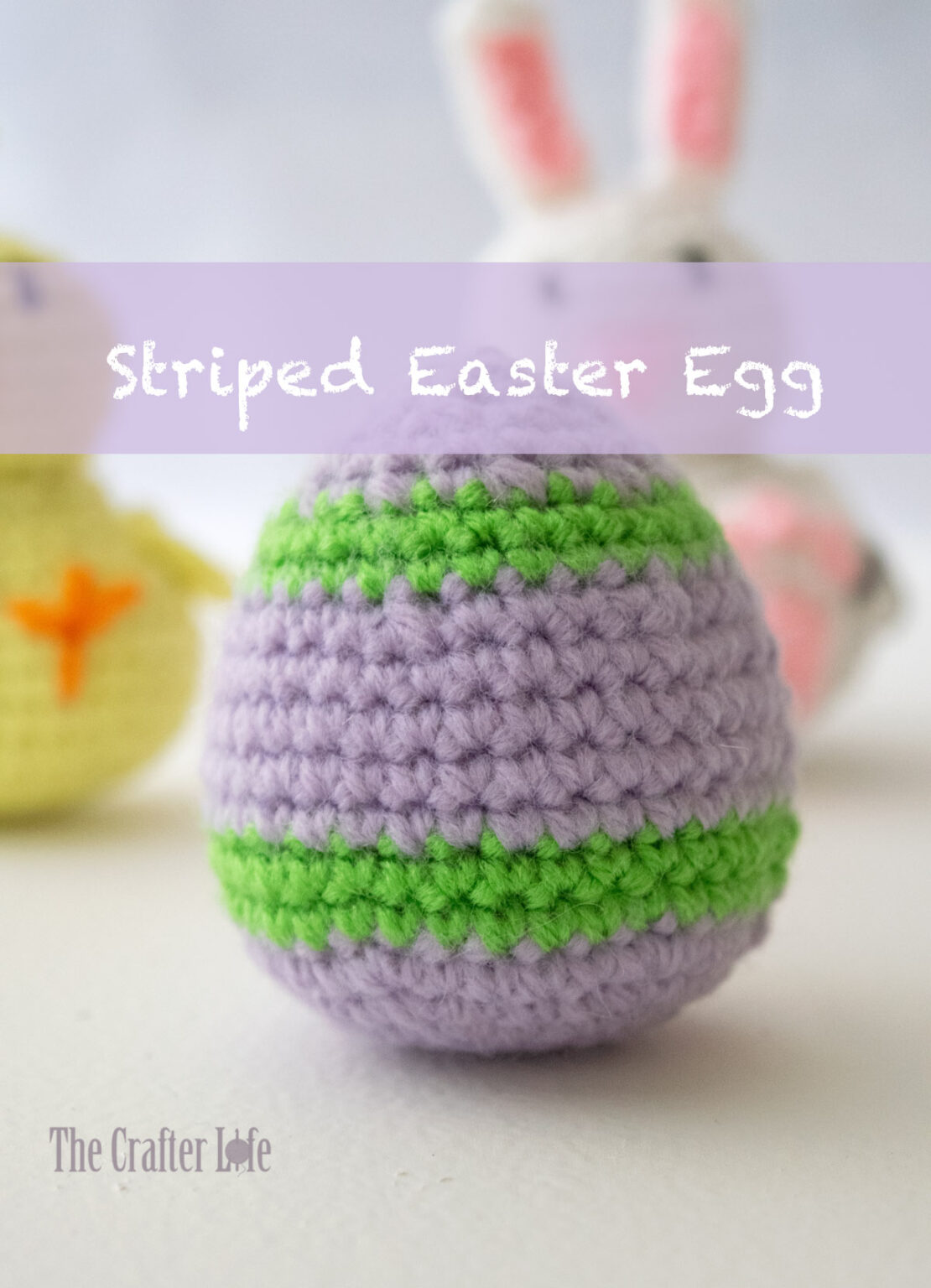 Striped Easter Egg The Crafter Life