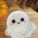 A Crochet Ghost Coaster